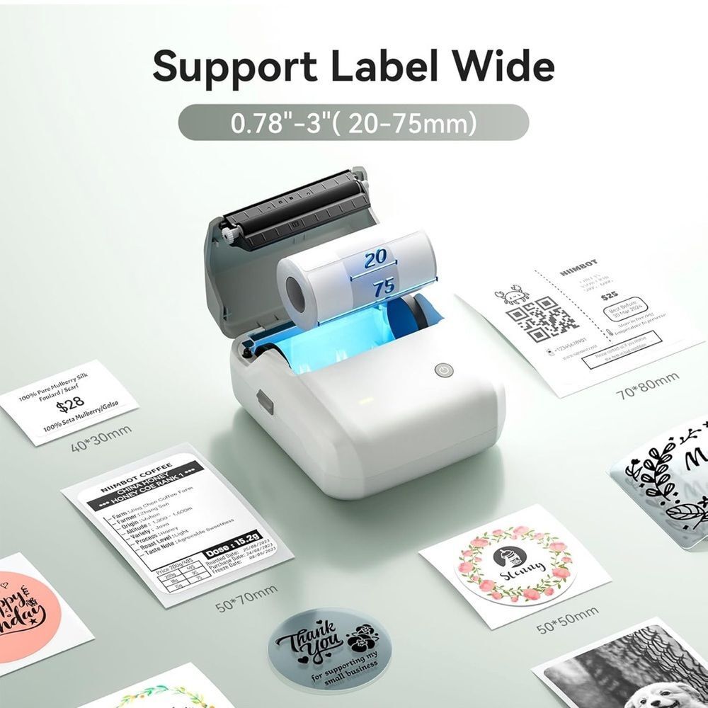 NIIMBOT B31 Label Maker Machine, 3 Inch Portable Label Printer Thermal Sticker - Picture 8 of 10